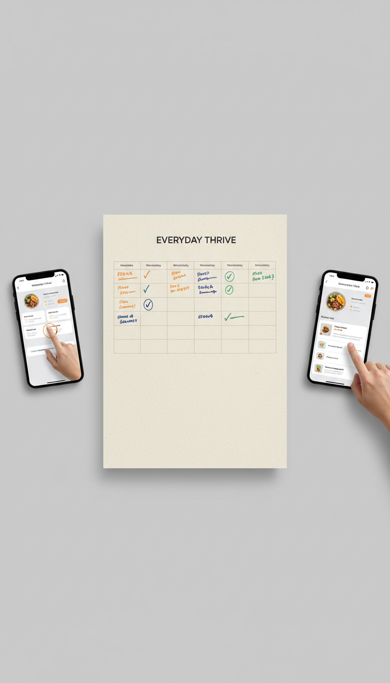 Meal Planning PDF Guide With Editable Tools